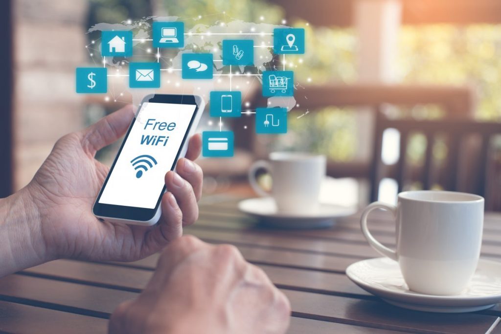 Guest Wi-Fi can be used to generate more endorsements on social media.  (Source - The Brandhopper)